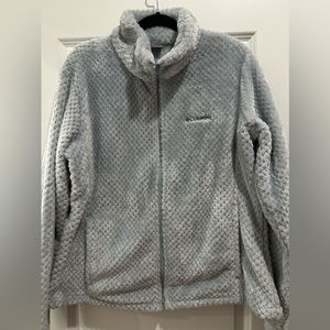 Light Blue Columbia Zip up Jacket, XL